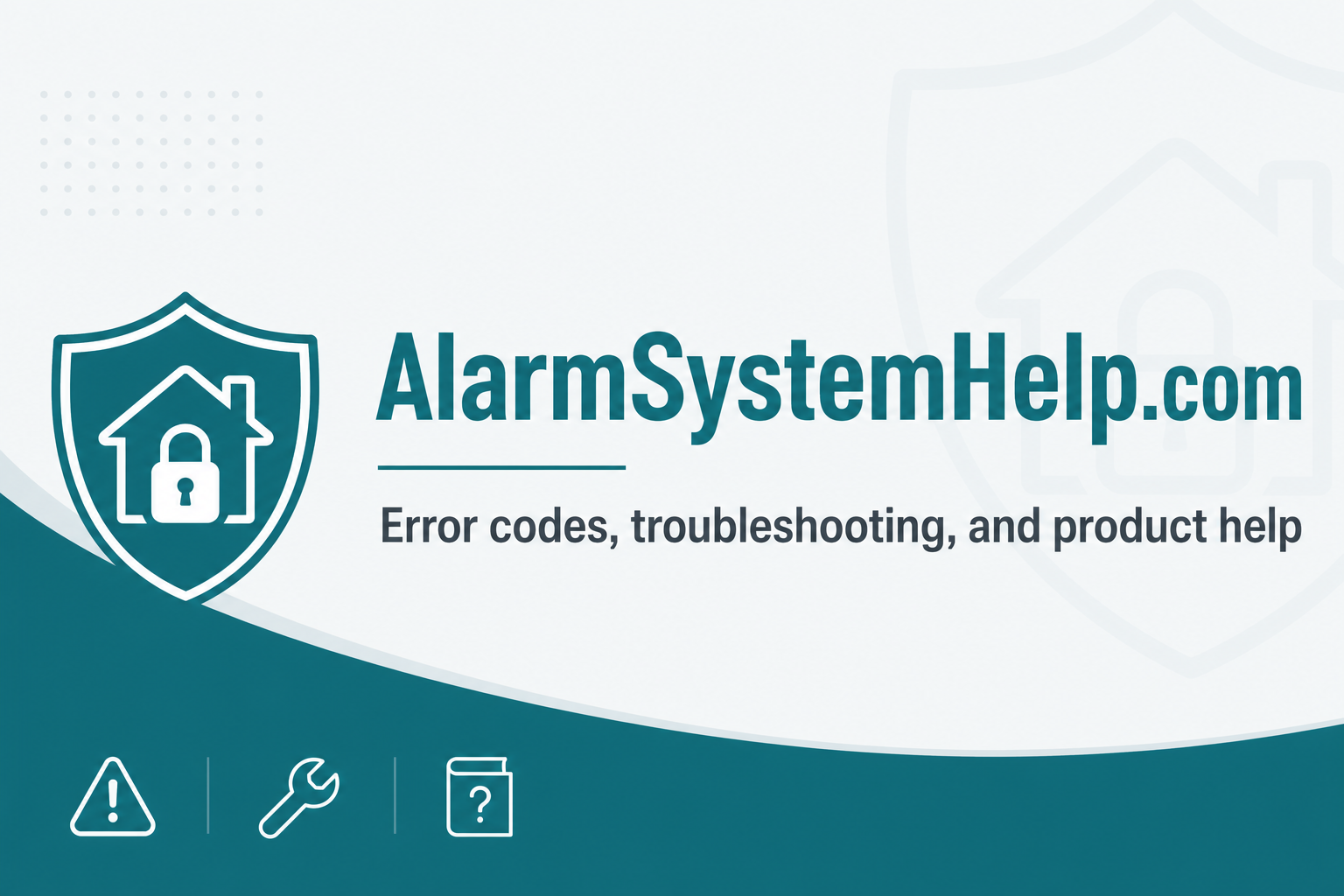 Alarm System Help, Error Codes and Troubleshooting